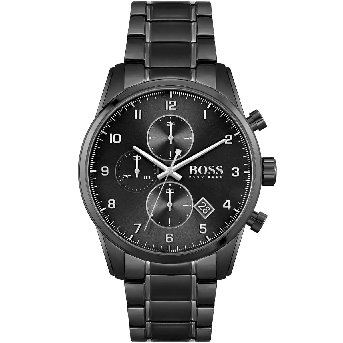 Hugo Boss Skymaster 1513785 Black IP Chronograph Men's Watch