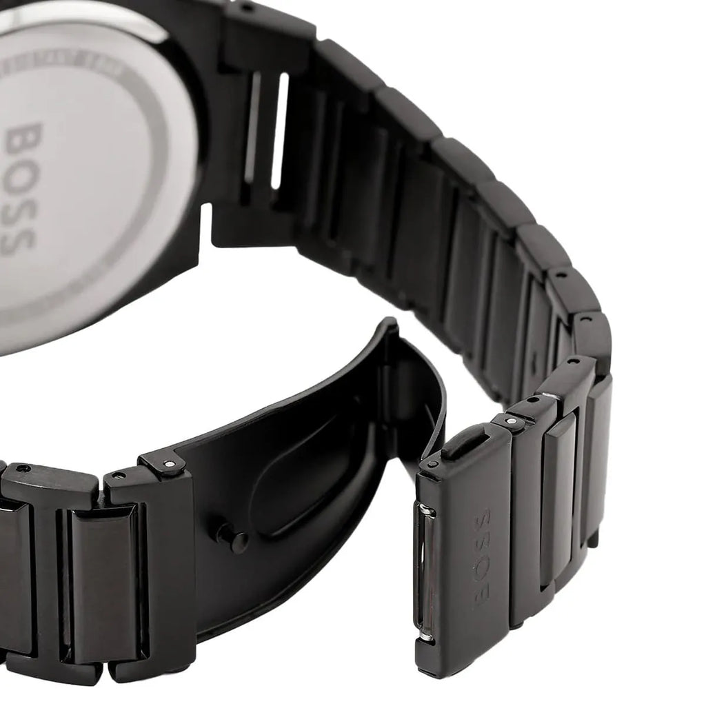 Hugo Boss Steer 1514068 Silver-Tone Grey Dial Chronograph Men's Watch