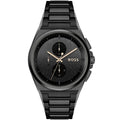 Hugo Boss Steer 1514068 Silver-Tone Grey Dial Chronograph Men's Watch
