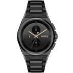 Hugo Boss Steer 1514068 Silver-Tone Grey Dial Chronograph Men's Watch