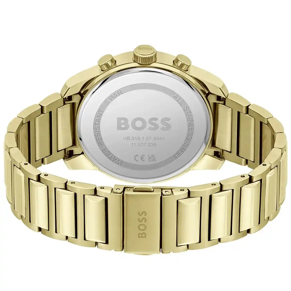 Hugo Boss Trace 1514006 Gold-Tone Black Dial Chronograph Men's Watch