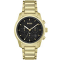 Hugo Boss Trace 1514006 Gold-Tone Black Dial Chronograph Men's Watch