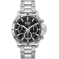 Hugo Boss Troper 1514057 Silver-Tone Black Dial Chronograph Men's Watch
