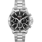 Hugo Boss Troper 1514057 Silver-Tone Black Dial Chronograph Men's Watch