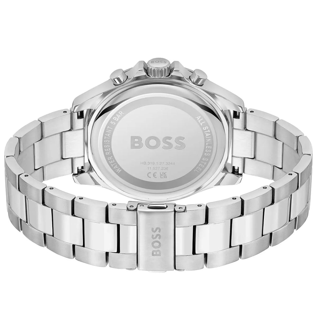 Hugo Boss Troper 1514108 Silver-Tone Pepsi Bezel Chronograph Men's Watch