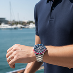 Hugo Boss Troper 1514108 Silver-Tone Pepsi Bezel Chronograph Men's Watch
