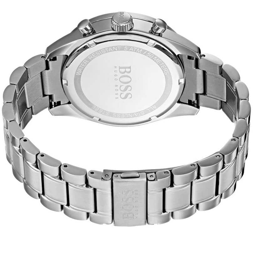 Hugo Boss Trophy 1513630 Silver Stainless Steel Blue Dial Chronograph Watch
