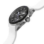 Hugo Boss Volane 1513948 White Rubber Grey Dial Blue Accents Watch