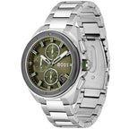 Hugo Boss Volane 1513951 Silver-Tone Olive Green Dial Chronograph Men's Watch