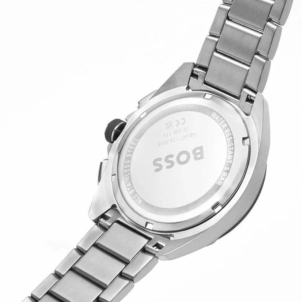 Hugo Boss Volane 1513951 Silver-Tone Olive Green Dial Chronograph Men's Watch