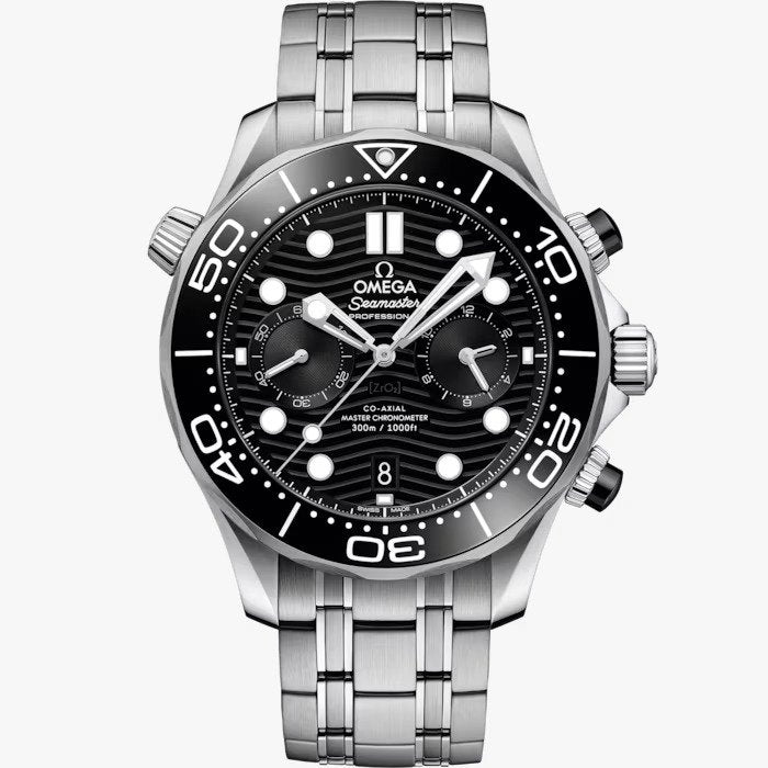 Omega (SEAMASTER DIVER) Black Dial Watch For Men Automatic size 44mm