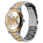 Michael Kors MK4735 Women’s Silver Dial Two-Tone Stainless Steel Crystal Logo Watch