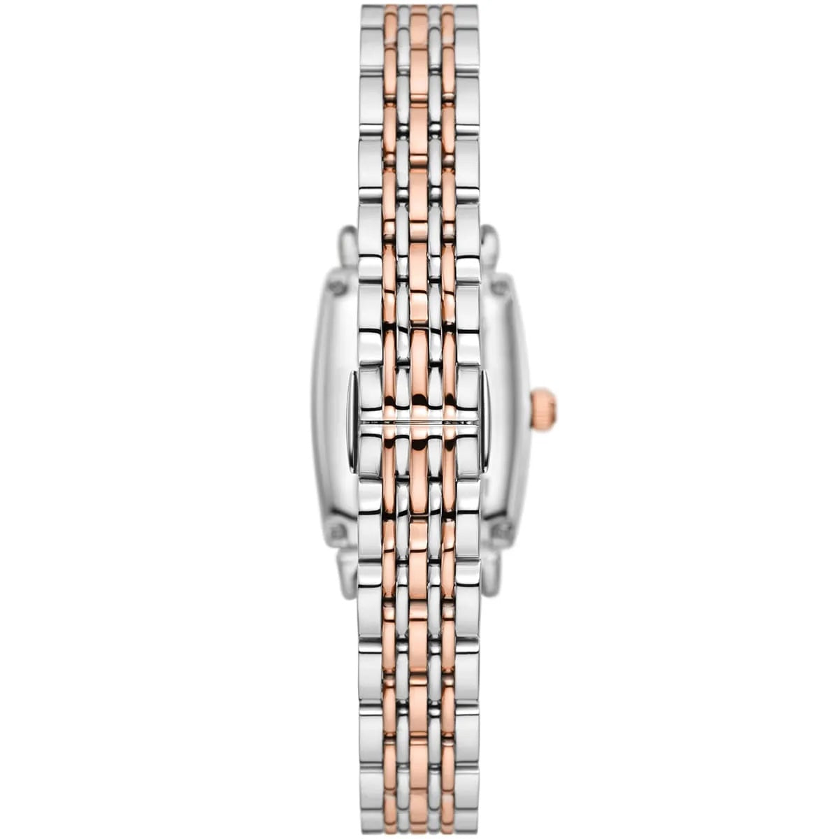 Emporio Armani AR11519 Rectangular Two-Tone Diamond Watch
