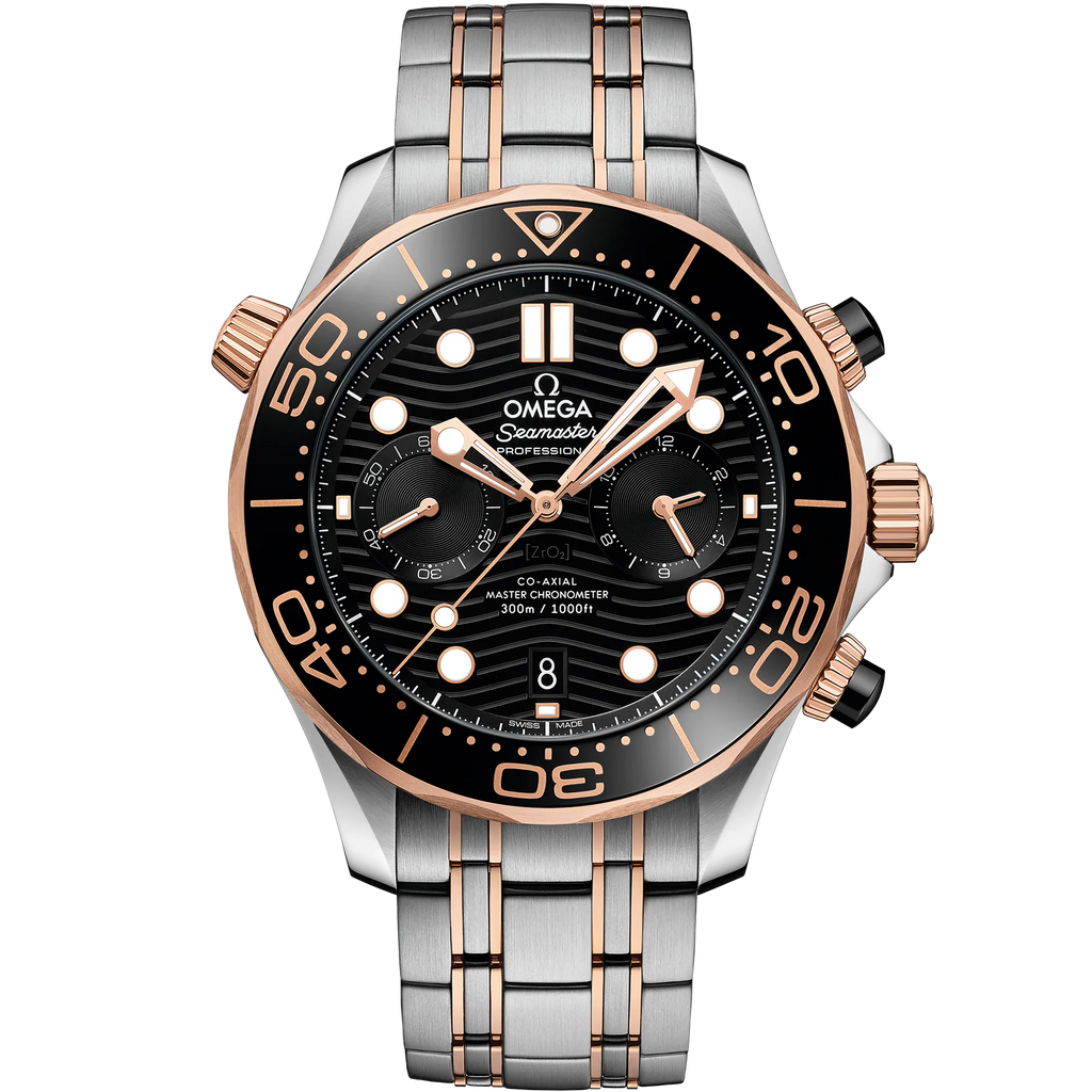 Omega Seamaster Diver 300M Steel ‑ Sedna Gold on steel Sedna Gold Automatic size 44mm