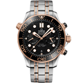 Omega Seamaster Diver 300M Steel ‑ Sedna Gold on steel Sedna Gold Automatic size 44mm