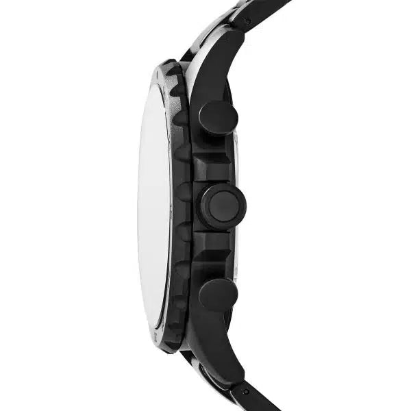 Fossil Nate JR1356 Men’s Analog Watch – 50mm Black Stainless Steel | Water Resistant