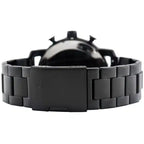 Fossil Nate JR1356 Men’s Analog Watch – 50mm Black Stainless Steel | Water Resistant