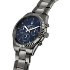 Maserati Competizione R8853100019 Gunmetal Grey Blue Dial Men's Watch