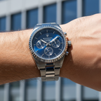 Maserati Competizione R8853100019 Gunmetal Grey Blue Dial Men's Watch