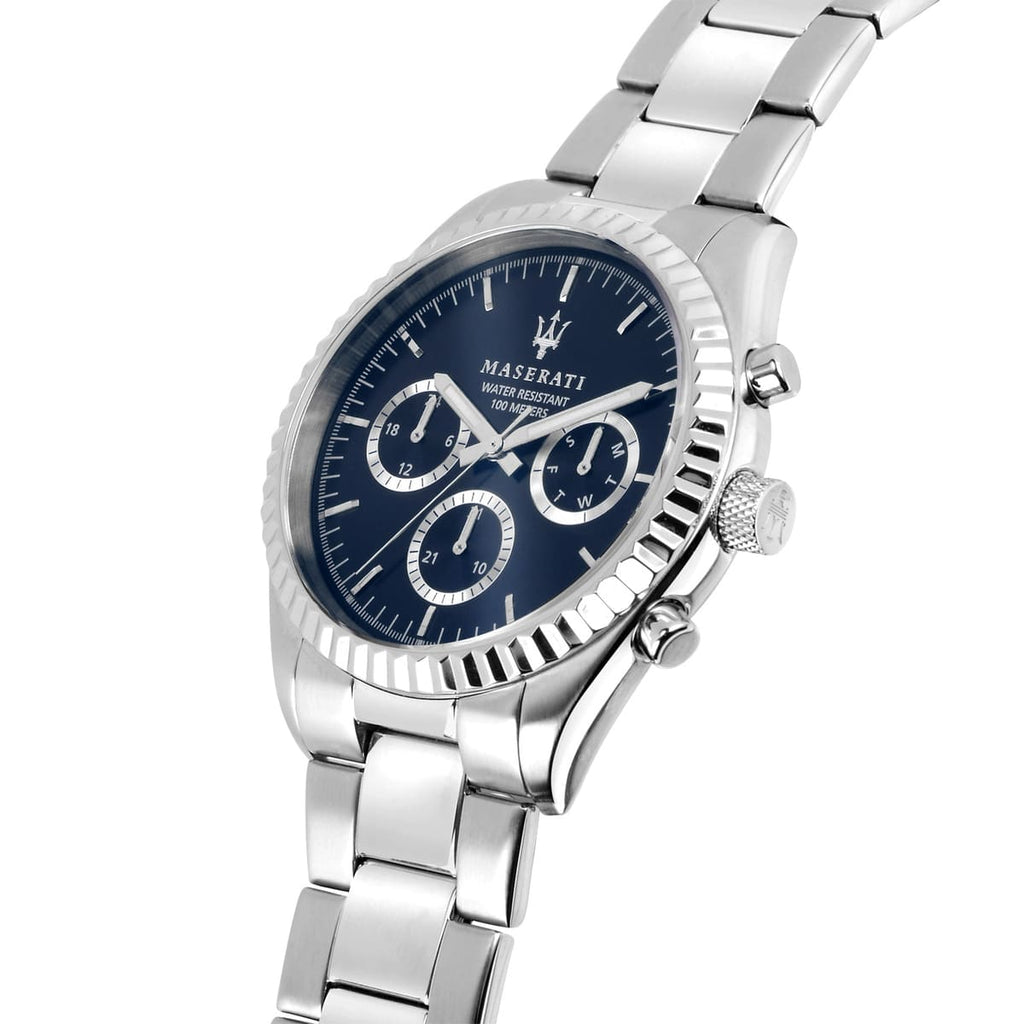 Maserati Competizione R8853100022 Silver Stainless Steel Blue Dial Watch