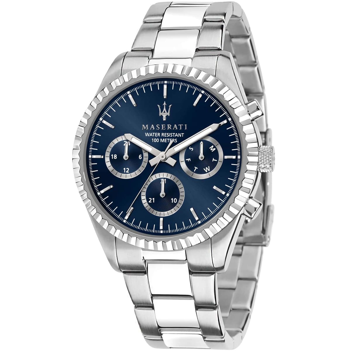 Maserati Competizione R8853100022 Silver Stainless Steel Blue Dial Watch