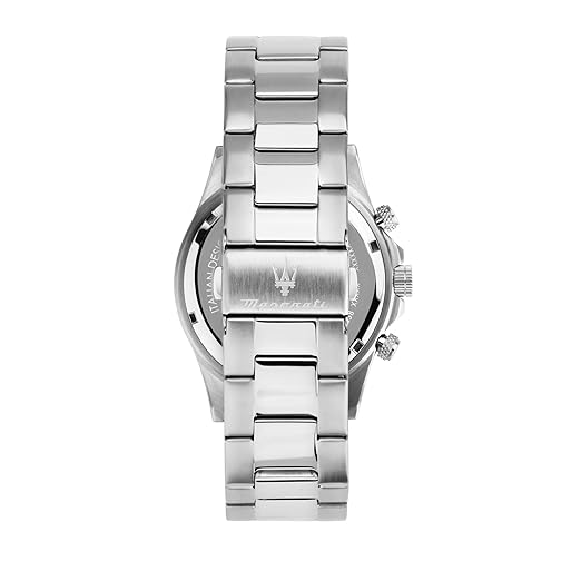 Maserati Competizione R8873600009 Silver Stainless Steel Blue Dial Black Bezel Chronograph Watch