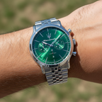 Maserati Epoca R8873618033 Silver Jubilee Green Sunray Dial Men's Watch