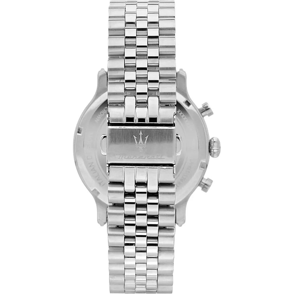 Maserati Epoca R8873618034 Silver Jubilee Bracelet White Dial Men's Watch