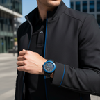 Maserati Traguardo R8871612006 Men's Black Watch Blue Bezel