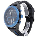 Maserati Traguardo R8871612006 Men's Black Watch Blue Bezel