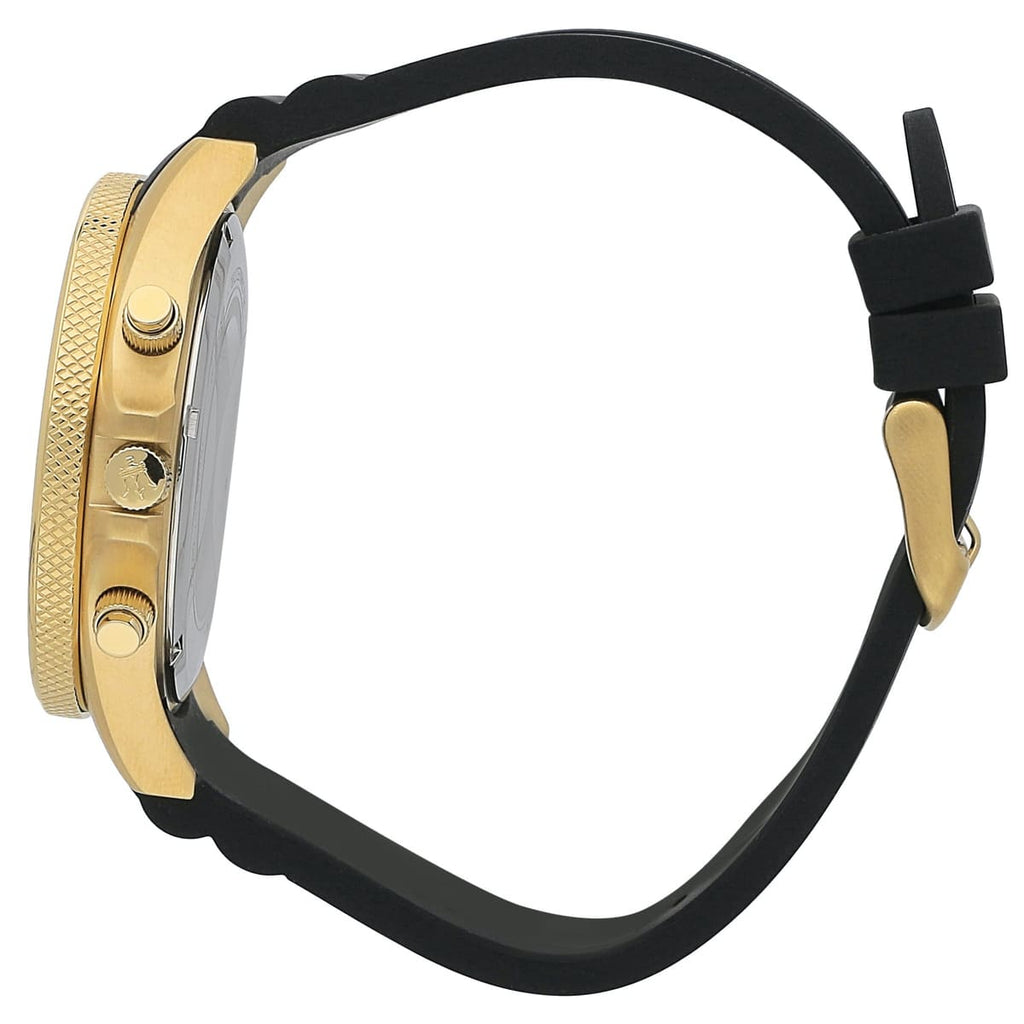 Maserati Sfida R8871640001 Men's Gold Watch Black Rubber