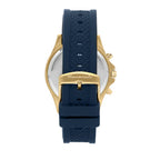 Maserati Sfida R8871640004 Men's Gold Watch Blue Rubber