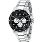 Maserati Sfida R8873640004 Silver Stainless Steel Black Dial Diver Style Watch