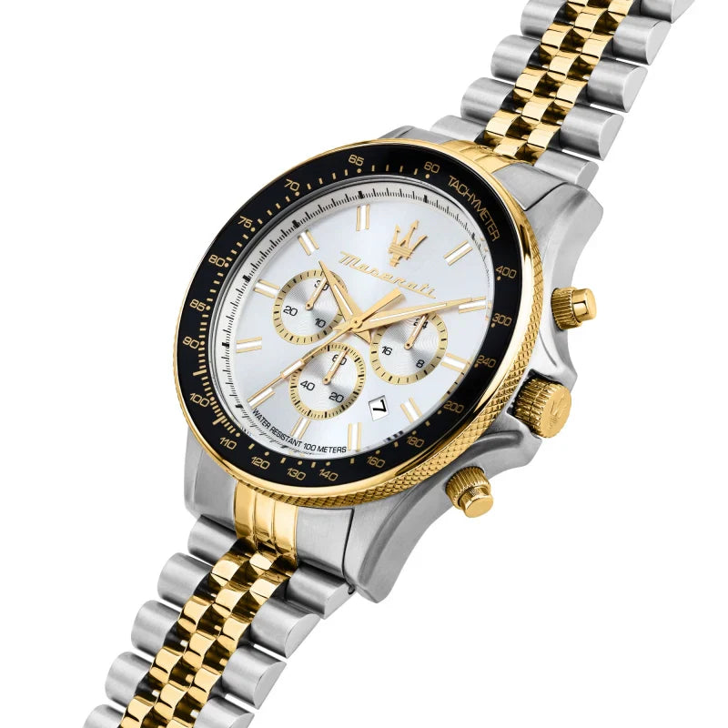 Maserati Sfida R8873640024 Men's Two-Tone Jubilee Chronograph Watch