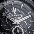 Maserati Traguardo R8873612059 Silver Black Skeleton Dial Metal Men's Watch