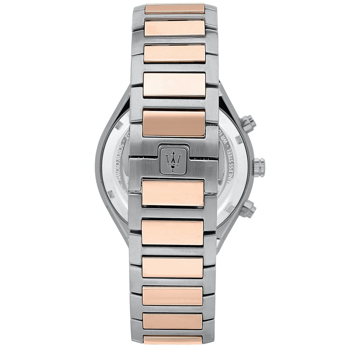 Maserati Stile R8873642002 Two-Tone Silver & Rose Gold Blue Dial Watch