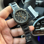 Maserati Stile R8873642005 Full Black PVD Gold Tone Accents Watch