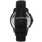 Maserati Successo R8871621011 Black Silicone Gold Accents Chronograph Watch
