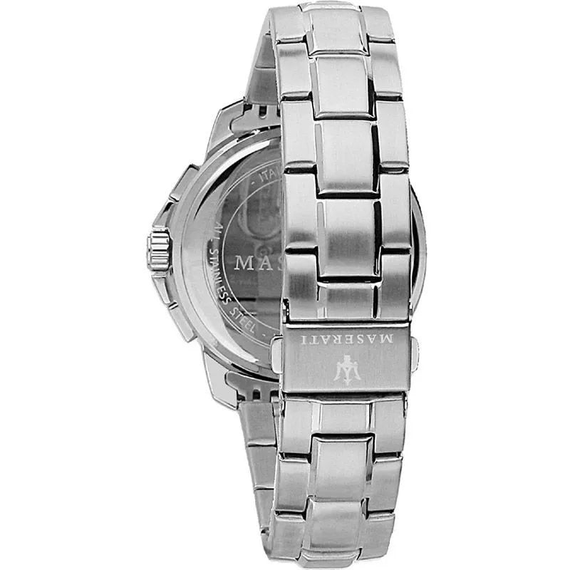 Maserati Successo R8873621004 Silver Stainless Steel Grey Dial Rose Gold Accents Watch
