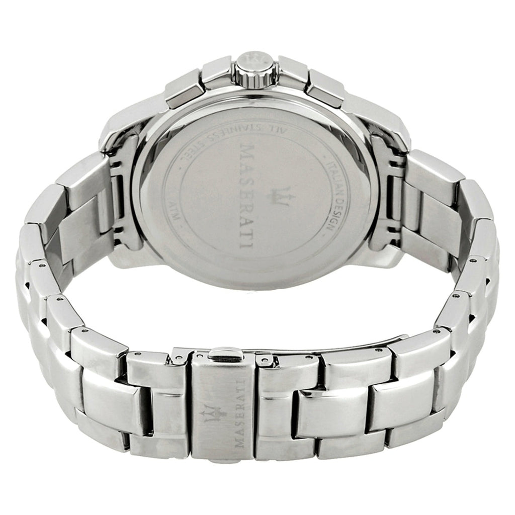 Maserati Successo R8873621004 Silver Stainless Steel Grey Dial Rose Gold Accents Watch