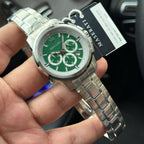Maserati Successo R8873621017 Men's Silver Case Green Sunray Dial Watch