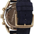 Maserati Traguardo R8871612016 Two-Tone Ivory Dial Blue Leather Watch