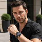 Maserati Traguardo R8871612025 Black Case & Leather Strap Chronograph Watch