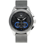 Maserati Traguardo R8873612006 Silver Case Gunmetal Mesh Chronograph Watch