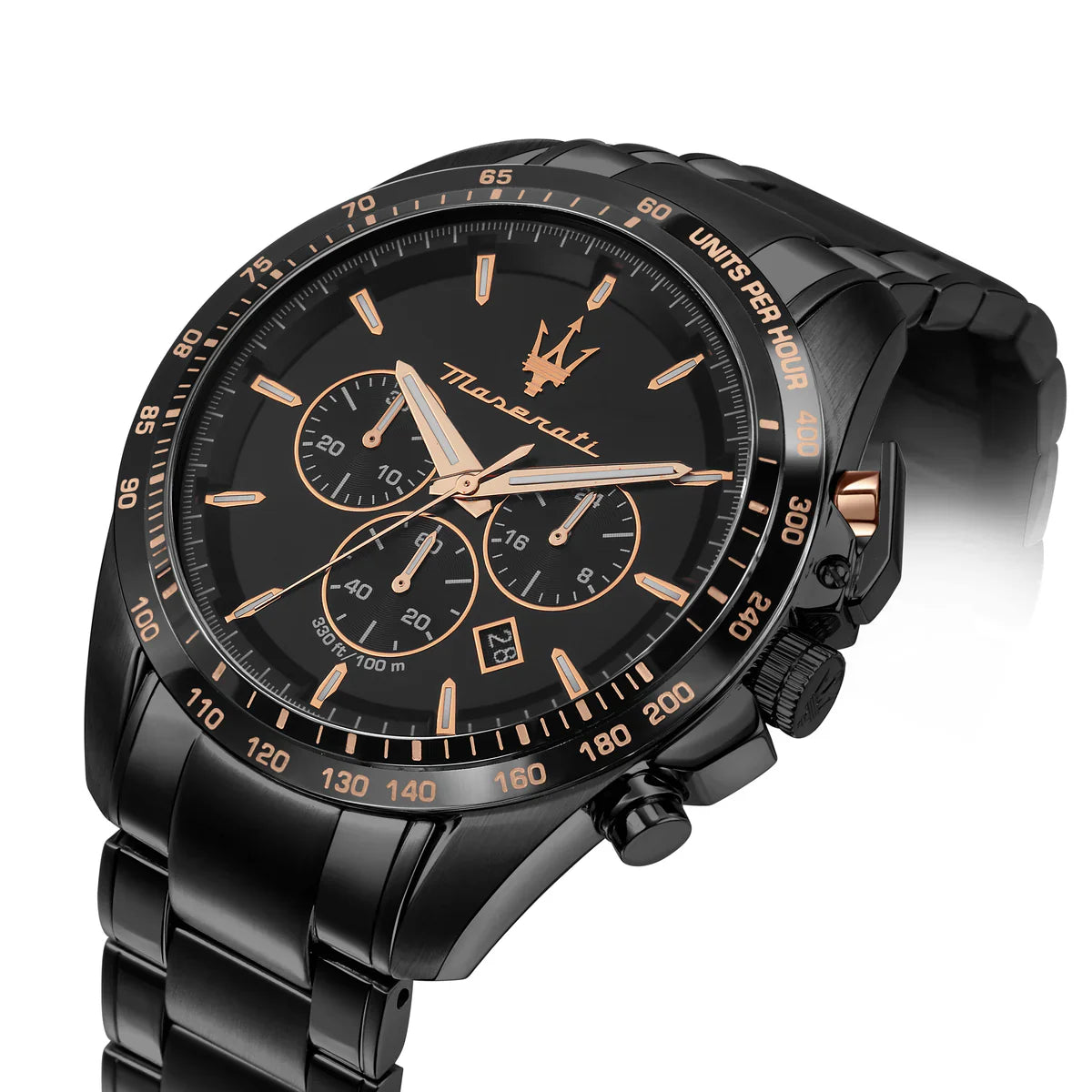Maserati Traguardo R8873612048 Men's Watch Black & Rose Gold