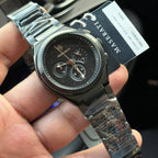 Maserati Triconic R8873639003 Men's Full Black & Rose Gold Chronograph Watch