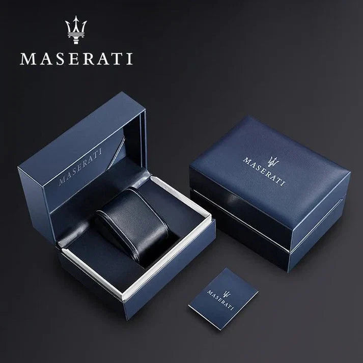 Maserati Potenza R8851108002 Rose Gold & Black Men's Rubber Watch
