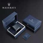 Maserati Potenza R8821108031 Silver-Tone Black Skeleton Automatic Men's Watch