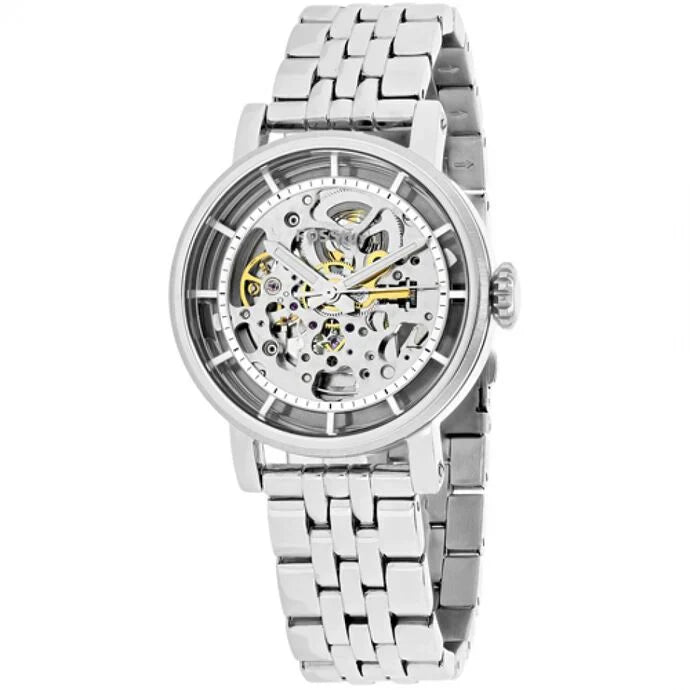 Fossil Original Boyfriend ME3067 Automatic Skeleton Silver Stainless Steel Watch