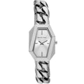 Michael Kors Gia MK4879 Silver-Tone Hexagonal Chain Watch